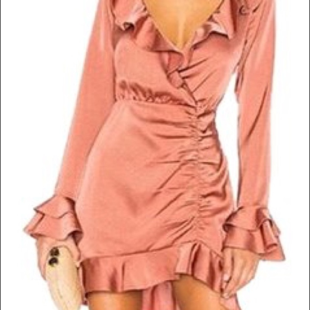 Majorelle burnt orange silk dress - on revolve now for $198